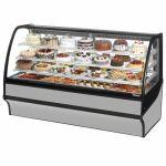 Dual Service Curved Glass Merchandisers