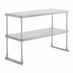 Table-Mounted Stainless Steel Shelving Units