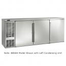 Perlick BBS84_SSRSDC 84" Back Bar Refrigerator, Stainless Steel Doors and Right Condensing Unit