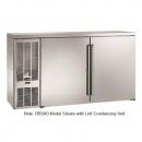 Perlick BBSLP60_SSRSDC 60" Low Profile Back Bar Refrigerator, Stainless Steel Doors and Right Condensing Unit