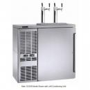 Perlick DZS36_SSRSD 36" Dual-Zone Back Bar Refrigerated Beer and Wine Storage Cabinet, Right Condensing Unit