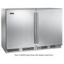 Perlick HC48RW_SSGDC 48" C-Series Dual-Zone Undercounter Refrigerator, Glass Doors with Stainless Steel Frames