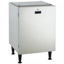 Scotsman HST21-A Stainless Steel 21 1/2" Wide Cabinet-Style Ice Machine Stand With Reversible Locking Door For Meridian HID525 Or HID540 Ice And Water Dispenser