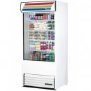 True TAC-36-LD 36-Inch Wide Refrigerated Vertical Air Curtain Merchandiser w/LED Lighting - White Exterior
