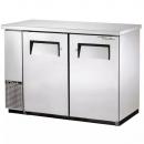 True TBB-24-48-S 49" Stainless Steel Narrow Back Bar Refrigerator with Solid Doors