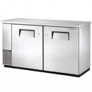 True TBB-24-60-S-HC 61" Stainless Steel Narrow Back Bar Refrigerator with Solid Doors