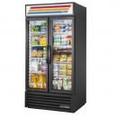 True GDM-35-HC~TSL01 39 1/2" Black 2 Glass Door Refrigerated Merchandiser with LED Lighting - 115V
