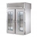 True STG2RRT-2G-2S 2-Section 68" Wide Front 2-Glass/Rear 2-Solid Door Roll-Thru Refrigerator