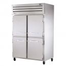 True STR2DT-4HS Specification Series Dual Temperature Combination Refrigerator / Freezer with Four Solid Half Doors