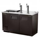 True TDD-2CT-HC 59" Two Keg Club Top Kegerator Beer Dispenser with Two Taps