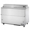 True TMC-58-S-HC 58" One Sided Milk Cooler with Stainless Steel Exterior and Aluminum Interior