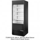 True TOAM-30-HC~NSL01 White 30" Wide Non-Standard-Look R290 Hydrocarbon Open Vertical Air Curtain Refrigerated Merchandiser, 115V 3/4 HP
