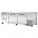 True TUC-93D-2-HC 93" Extra Deep Undercounter Refrigerator with Two Doors and Two Drawers