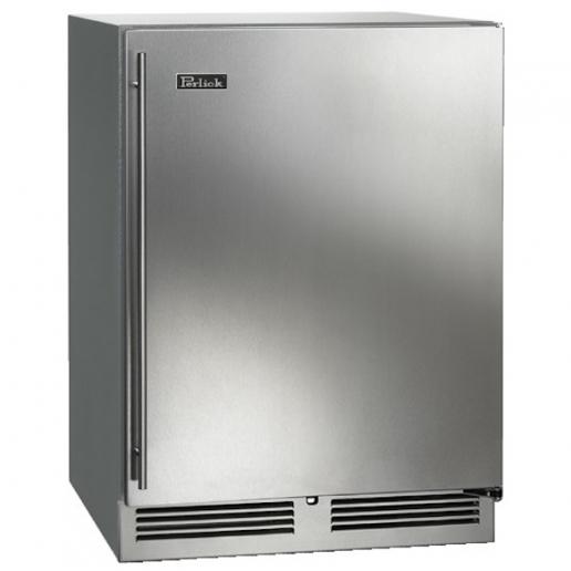 Perlick HD24RS4_SSSD 18 Shallow Depth Series Undercounter Refrigerator  with Solid Stainless Steel Door