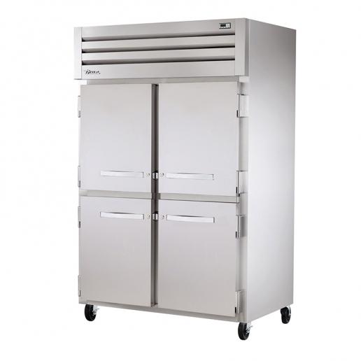 True STG2H-4HS Specification Series Two Section Reach In Heated Holding Cabinet with Solid Half Doors