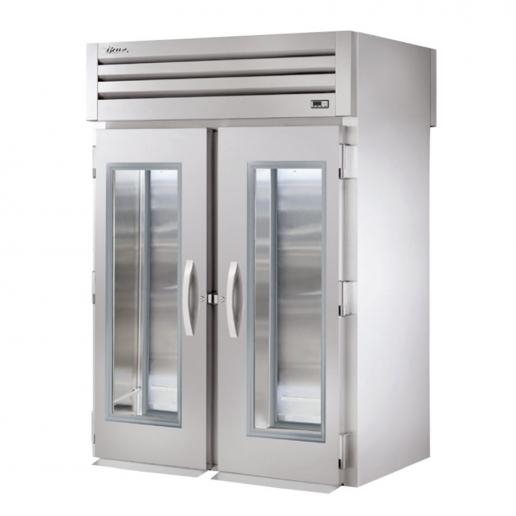 True STR2RRT-2G-2S Specification Series Two Section Roll Through Refrigerator with Front Glass and Rear Solid Doors - 75 Cu. Ft.