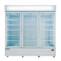 Empura EGM-75W 78.2" White Swinging Glass Door Merchandiser Refrigerator With 3 Doors, 75 Cubic Ft, 115 Volts