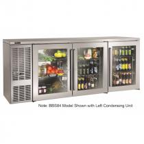 Perlick BBS84_SSRGDC 84" Back Bar Refrigerator, Stainless Steel Doors and Right Condensing Unit