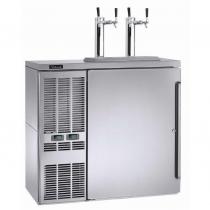 Perlick DZS36_SSLSD 36" Dual-Zone Back Bar Refrigerated Beer and Wine Storage Cabinet, Left Condensing Unit