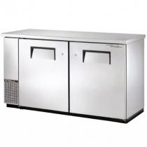 True TBB-24-60-S-HC 61" Stainless Steel Narrow Back Bar Refrigerator with Solid Doors