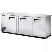 True TBB-4-S-HC 90" Stainless Steel Back Bar Refrigerator