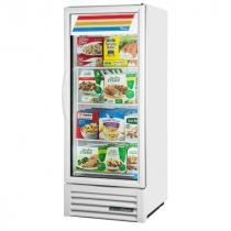 True GDM-12F-HC~TSL01 24-7/8" White Glass Door Merchandiser Freezer with LED Lighting -115V
