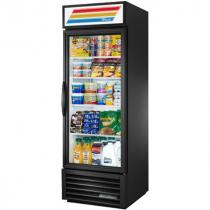 True GDM-23-HC~TSL01 27" Black Glass Door Refrigerated Merchandiser w/Right Hinge Swing Door - 115V