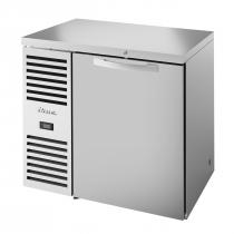 True TBR36-RISZ1-L-S-S-1 Stainless Steel 36" Solid Door Back Bar Refrigerator with LED Interior Lighting