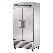 True TS-35F-HC 40" Stainless Steel Two Section Solid Door Reach in Freezer - 35 cu. ft.