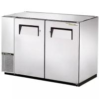 True TBB-24GAL-48-S-HC 48" Stainless Steel Narrow Under Bar Refrigerator with Galvanized Top and Two Solid Doors 