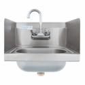 Empura E-HS15SPWF 15" Stainless Steel Hand Sink with Side Splashes