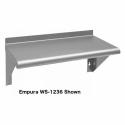 Empura EM-SS-WS-1272 12" x 72" Stainless Steel Solid Wall Shelf