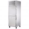True STG1R-2HS-HC 27.5" ENERGY STAR Certified Spec Series Reach-In 1-Section Refrigerator With 2 Solid Half Doors, Aluminum Interior And PVC Wire Shelves With Hydrocarbon Refrigerant, 115 Volts