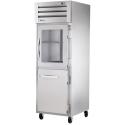 True STR1R-1HG/1HS-HC 27.5" Spec Series Reach-In 1-Section Refrigerator With 1 Glass And 1 Solid Half Door, Stainless Steel Interior And 1 Interior Kit With Hydrocarbon Refrigerant, 115 Volts